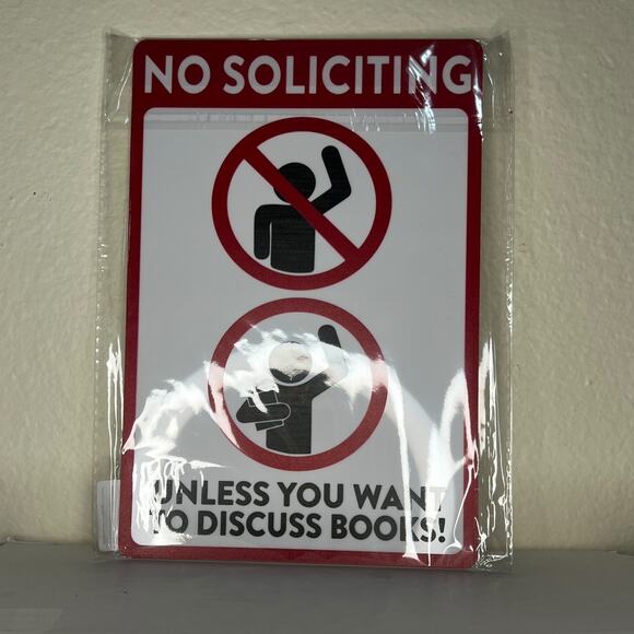 LitJoy To Bee Read No Soliciting Sign - August 2024 Box Item - Picture 6 of 6